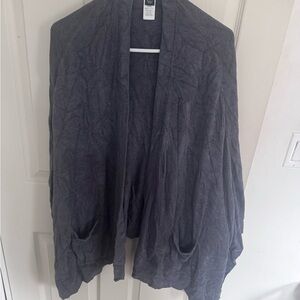Barefoot Dreams One Size Weekend Wrap 455 Gray Shawl Cardigan CozyChic Lite NEW
